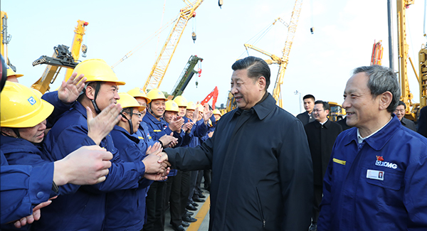 中共中央总书记、国家主席、中央军委主席习近平亲临GA黄金甲集团考察调研